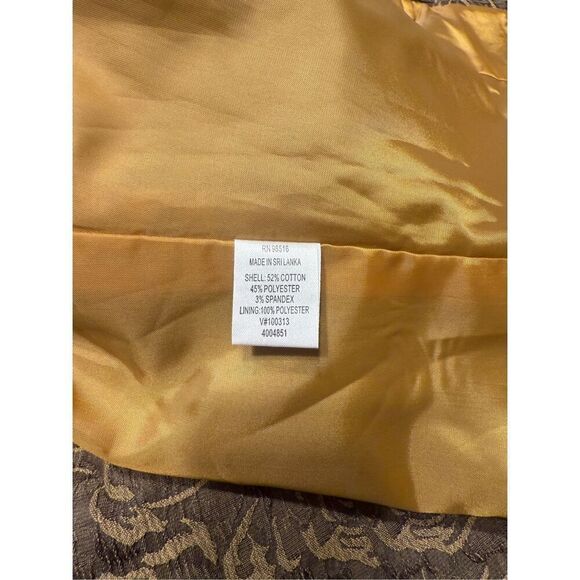 Coldwater Creek Women’s Bold Floral Textured Jacket Blazer Open Front SIZE 6 - Picture 4 of 7